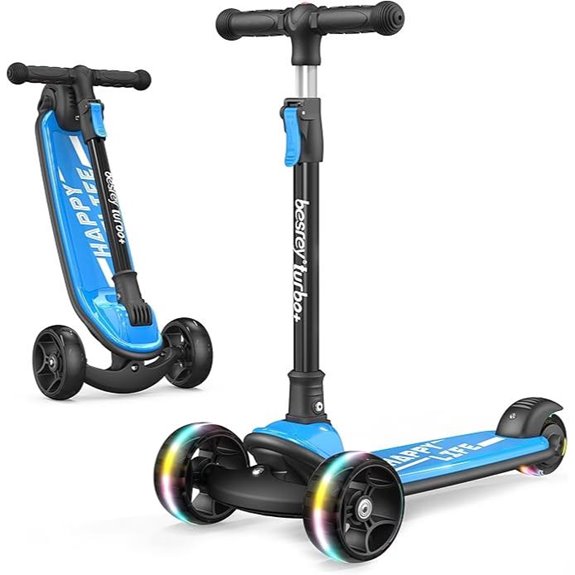 besrey 3 wheel kick scooter