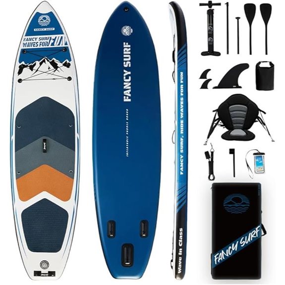 extra wide inflatable paddle board with seat