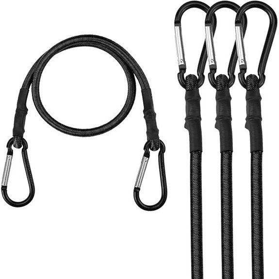 four inch bungee cords with hooks
