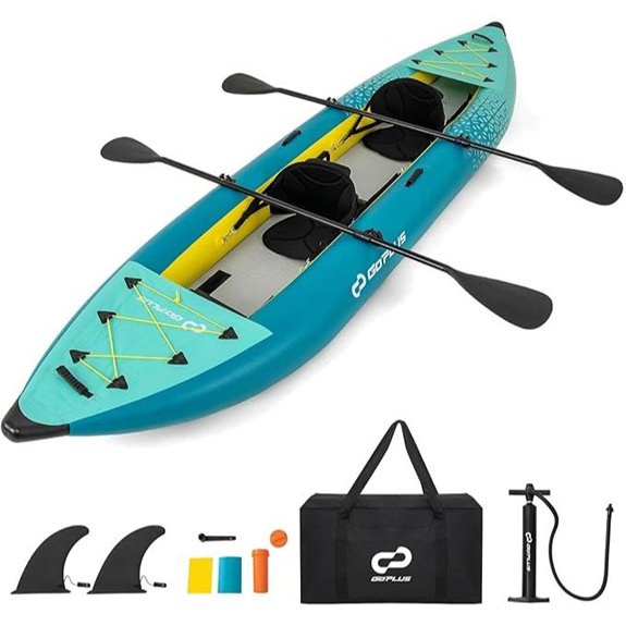 goplus tandem inflatable kayak