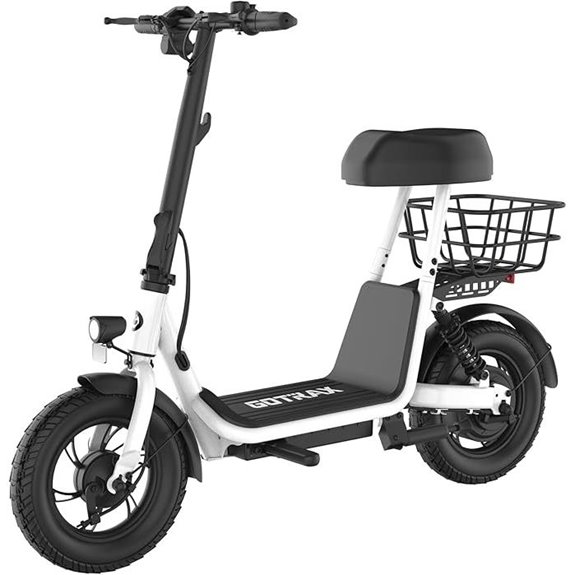 gotrax a5 electric scooter with seat