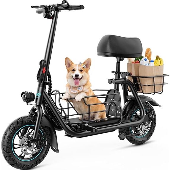 gyroor electric scooter with seat