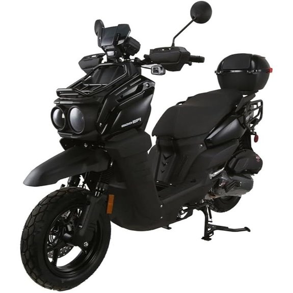 hhh upgraded tank 200 efi scooter motorcycle black edition