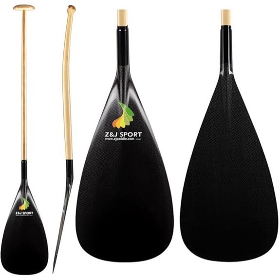 hybrid outriggeber paddle carbon blade