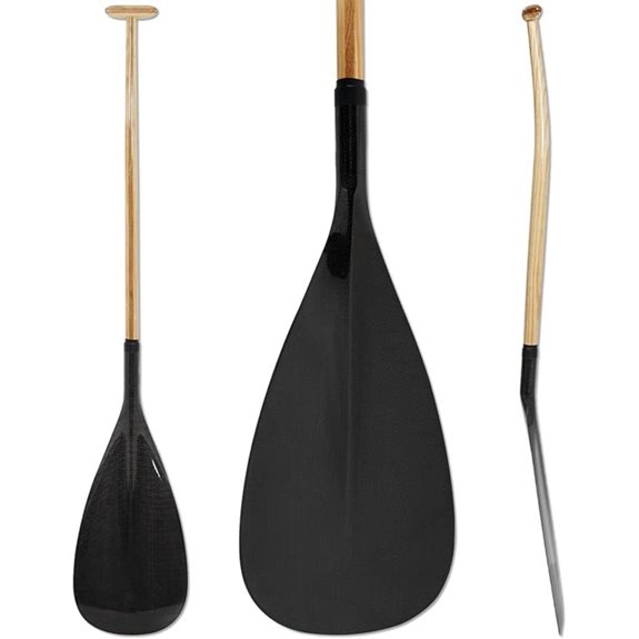 hybrid outrigger paddle wooden shaft carbon fiber