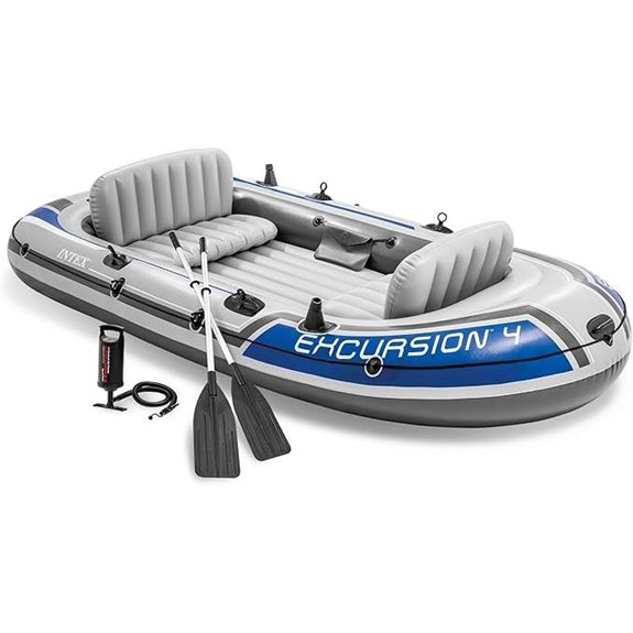 intex excursion 4 boat set