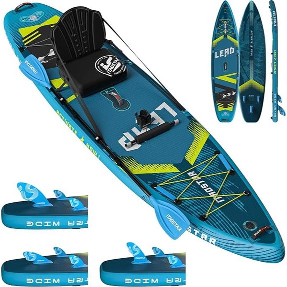 itaostar inflatable sup with fins