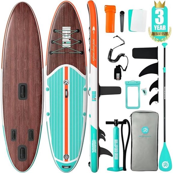 niphean inflatable sup with accessories