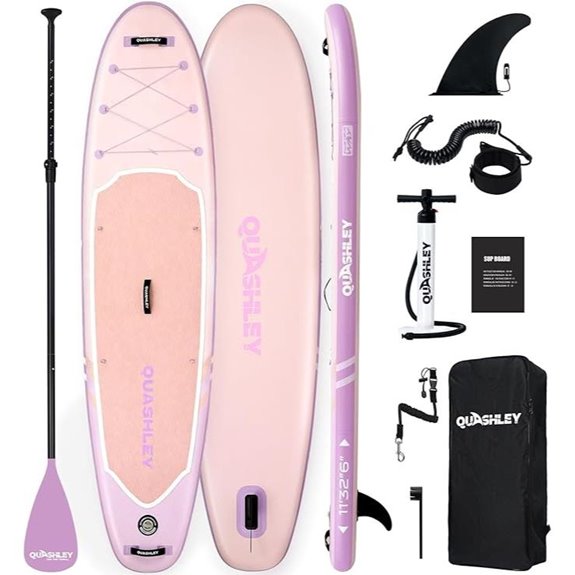 quashley inflatable paddle board accessories