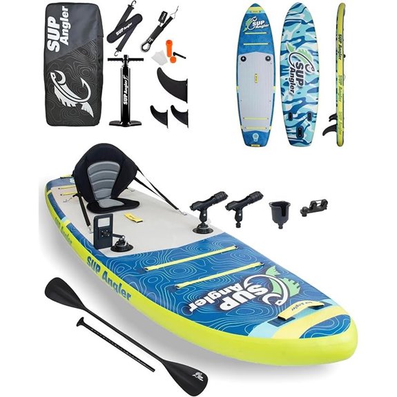 sup angler x wide inflatable paddleboard
