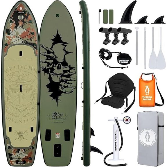 tuxedo sailor inflatable paddleboard