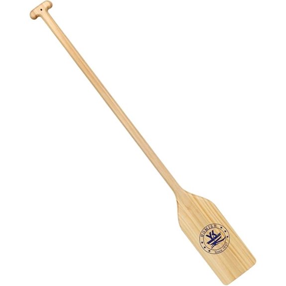 wooden canoe paddle four feet